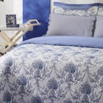 Karaca Home Florenza 7 Parça Çift Kişilik Nevresim & Yatak Örtüsü Seti Mavi