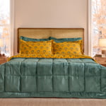 Karaca Home Harvest %100 Pamuk Welsoft Çift Kişilik Comfort Set Yeşil
