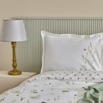 Karaca Home Herbal %100 Pamuk Çift Kişilik Nevresim Pike Hediyeli Takım Beyaz