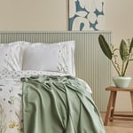 Karaca Home Herbal %100 Pamuk Çift Kişilik Nevresim Pike Hediyeli Takım Beyaz