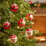 Karaca Home Karaca 10'lu Set Top Santa Ağaç Süsü  6 cm