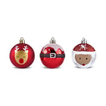 Karaca Home Karaca 10'lu Set Top Santa Ağaç Süsü  6 cm