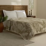 Karaca Home Leafy Sea Müslin Çift Kişilik Tek Pike Haki