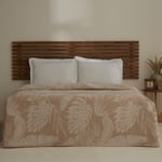 Karaca Home Leafy Sea Müslin Çift Kişilik Tek Pike Bej