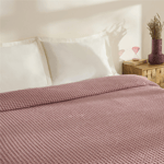 Karaca Home Mady Waffle Tek Pike Pembe