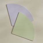 Karaca Home Miami 2 li Bardak Altlığı Seti Lila Yeşil 11x11 cm
