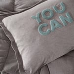 Karaca Home Motto Cotton Comfort Çift Kişilik Uyku Seti Gri