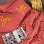 Karaca Home Motto Cotton Comfort Çift Kişilik Uyku Seti Mercan