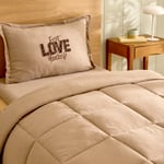 Karaca Home Motto Tek Kişilik Cotton Comfort Set/Uyku Seti Bej