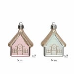 Karaca Home New Year Yılbaşı 4 Parça Ağaç Süsü Seti