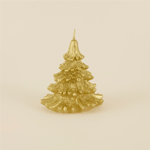 Karaca Home New Year Yılbaşı Çam Ağacı Şekilli Mum Gold 12x12x12,5 cm