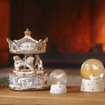 Karaca Home New Year Yılbaşı Carousel Müzikli Hareketli Obje