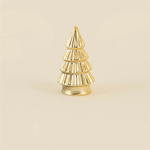 Karaca Home New Year Yılbaşı Christmas Tree Dekoratif Obje Gold 7,8 x 7,8 x 16,5 cm