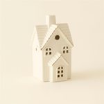 Karaca Home New Year Yılbaşı Ev Şekilli Ledli Dekoratif Obje Beyaz 6,3 x 6,2 x 10,7 cm