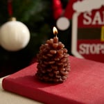 Karaca Home New Year Yılbaşı Kozalak Şekilli Mum 5,5x7 cm