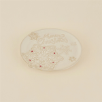 Karaca Home New Year Yılbaşı Merry Christmas Dekoratif Tabak 27,7 x 26,2 x 2,6 cm