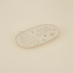 Karaca Home New Year Yılbaşı Merry Christmas Dekoratif Tabak 27,7 x 26,2 x 2,6 cm