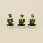 Karaca Home New Year Yılbaşı Nutcracker 3'lü Tealight Mum 11,5x5x7 cm