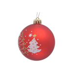 Karaca Home New Year Yılbaşı Reddish 4 Parça Ağaç Süsü Seti