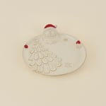 Karaca Home New Year Yılbaşı Santa Dekoratif Tabak 28,7 x 26,3 x 5,5 cm