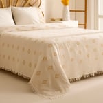 Karaca Home Nobile Brodeli Muslin Çift Kişilik Pike Takımı Sarı