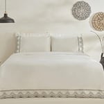 Karaca Home Orvel Çift Kişilik Nakışlı Nevresim Takımı Beyaz