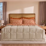 Karaca Home Persephone %100 Pamuk Welsoft Çift Kişilik Comfort Set Bej