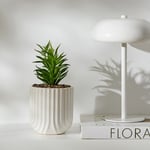 Karaca Home Serena Saksılı Yapay Bitki Beyaz 12X12X18 Cm