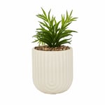 Karaca Home Serena Saksılı Yapay Bitki Beyaz 12X12X18 Cm