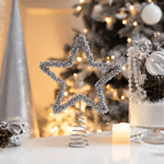 Karaca Home Shimmering Star Ağaç Başlığı Silver