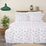 Karaca Home Silvie %100 Pamuk Çift Kişilik Nevresim Takımı Fırfırlı Kırmızı