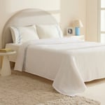 Karaca Home Sparky %100 Pamuk Yaprak Nakışlı Çift Kişilik Pike Takımı