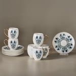 Karaca Iznik 6 Kişilik Kahve Fincanı - Seçenekler: 6 Kişilik, 2 Kişilik, 2 Kişilik 6lı paket