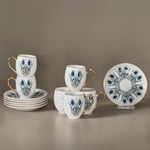 Karaca Iznik 6 Kişilik Kahve Fincanı - Seçenekler: 6 Kişilik, 2 Kişilik, 2 Kişilik 6lı paket