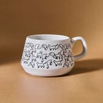 Karaca Kedi Beyaz Kupa 450 ml
