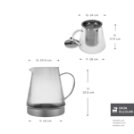 Karaca Keops Borosilikat Cam Mini Çaydanlık Takımı 0,45L & 1,5L