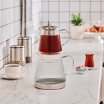 Karaca Keops Borosilikat Cam Mini Çaydanlık Takımı 0,45L & 1,5L