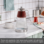 Karaca Keops Borosilikat Cam Mini Çaydanlık Takımı 0,45L & 1,5L