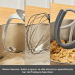 Karaca Maestro Artisan Döküm Hamur Yoğurma Makinesi Ultra Sessiz 6 Litre Kırmızı