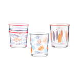 Karaca Marine 3'lü Su Bardağı 260 Ml, Mavi