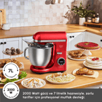 Karaca Mastermaid Chef Ultra D2000W Dijital Ekranlı Hamur Yoğurma Makinesi 7L