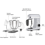 Karaca Mastermaid Chef Ultra D2000W Dijital Ekranlı Hamur Yoğurma Makinesi 7L