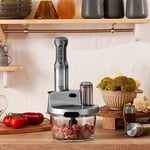Karaca Mastermaid Prosteel 2500W 6 Bıçaklı Uzun Blender Ayaklı Cam Mutfak Robotu, Galaxy Grey