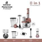 Karaca Mastermaid Prosteel 2500W 6 Bıçaklı Uzun Blender Ayaklı Cam Mutfak Robotu, Rosegold