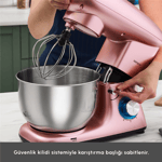 Karaca Multichef Kıyma Çekme /Sucuk-Sosis/İçli Köfte Aparatlı Hamur Yoğurma Makinesi  Rosegold 5,5L