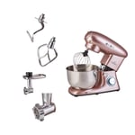 Karaca Multichef Stand Mikser, 1400W, 5.5L Hacim, Paslanmaz Çelik, Rose Gold