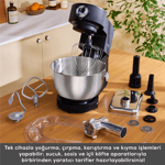 Karaca Multichef Ultra Kıyma Çekme/Sucuk-Sosis/İçli Köfte Aparatlı Hamur Yoğurma Makinesi 8L