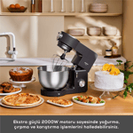 Karaca Multichef Ultra Kıyma Çekme/Sucuk-Sosis/İçli Köfte Aparatlı Hamur Yoğurma Makinesi 8L