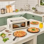 Karaca Multicrust Artisan Retro Pizza Makinesi ve Fırın