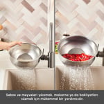 Karaca Mutfaksever Flow Çelik Süzgeçli Yıkama Kabı 24 cm